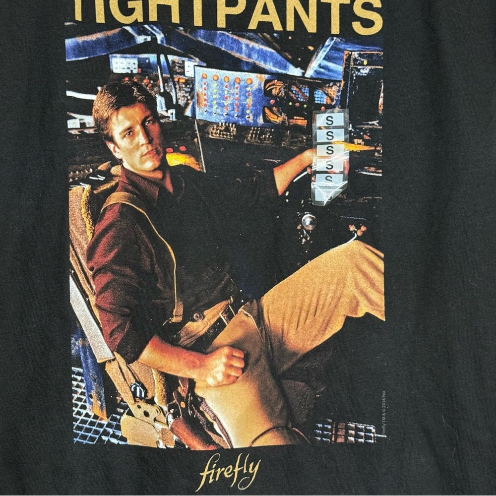 Captain Mal Firefly Graphic Tee Size Small Sci Fi - Picture 2 of 4